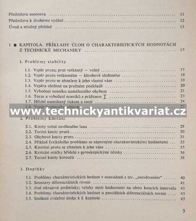 Problémy charakteristických hodnot s technickými aplikacemi - L. Collatz (1965)