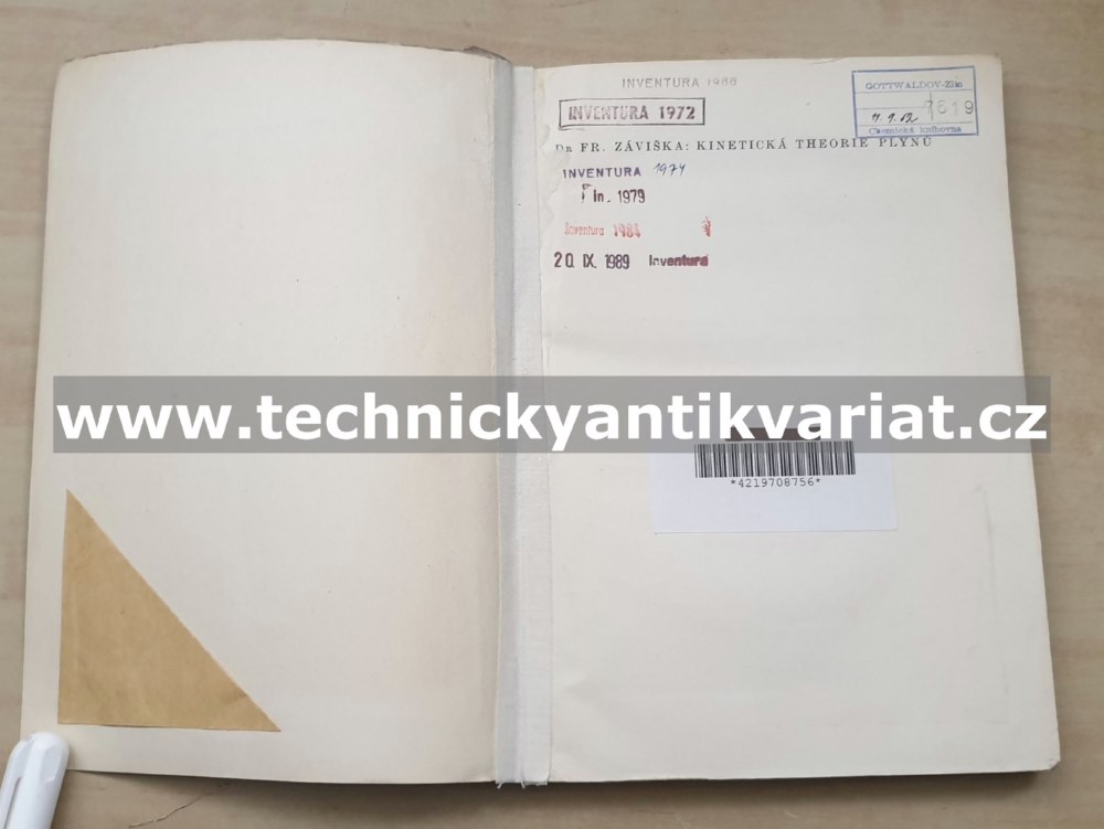 Kinetická theorie plynů - František Záviška (1951)