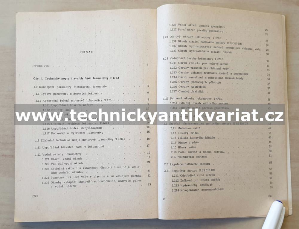 T478.1 Motorová lokomotiva - Pantůček, Zich (1971)