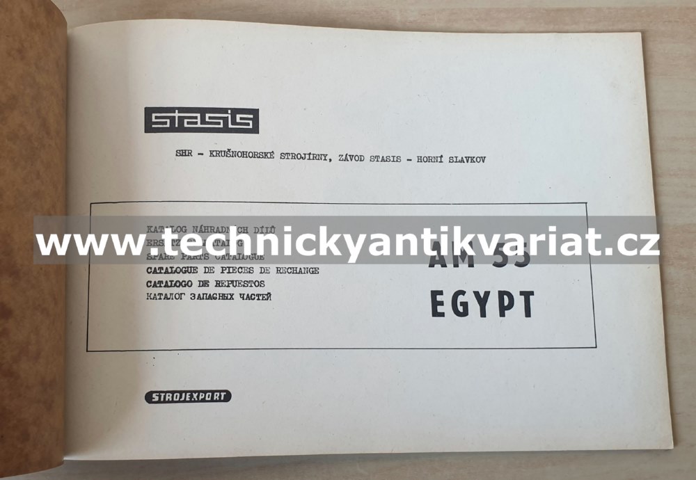 AM 55, AMS 55 EGYPT - katalog náhradních dílů