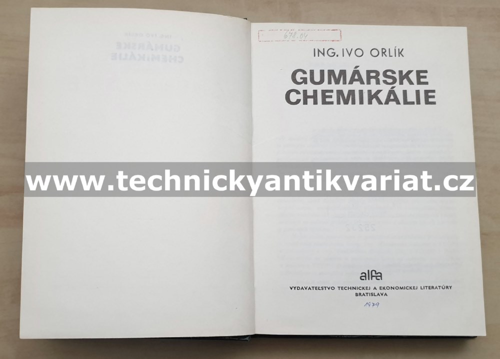Gumárenske chemikálie - Ivo Orlík (1979)