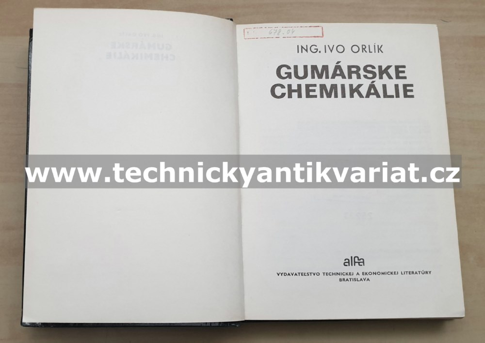 Gumárenske chemikálie - Ivo Orlík (1979)