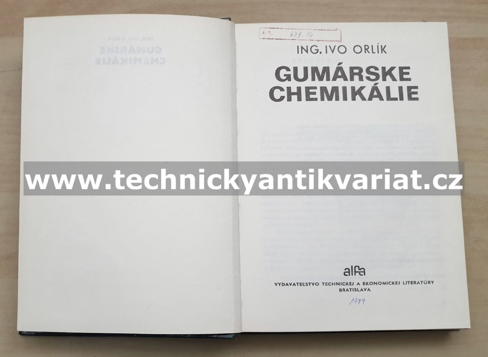 Gumárenske chemikálie - Ivo Orlík (1979)