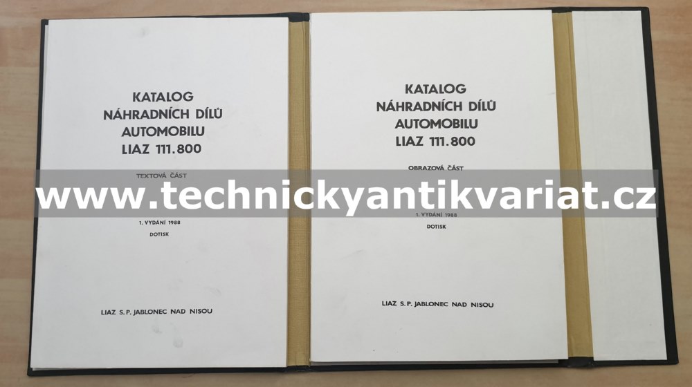 Liaz 111.800 - katalog náhradních dílů (1988)
