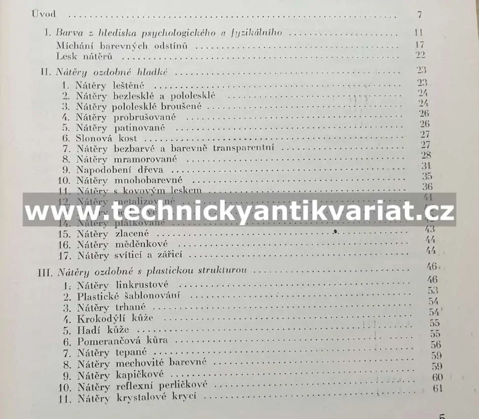 Dekorační a plastické nátěry ve stavebnictví - V.Hořejší (1965)