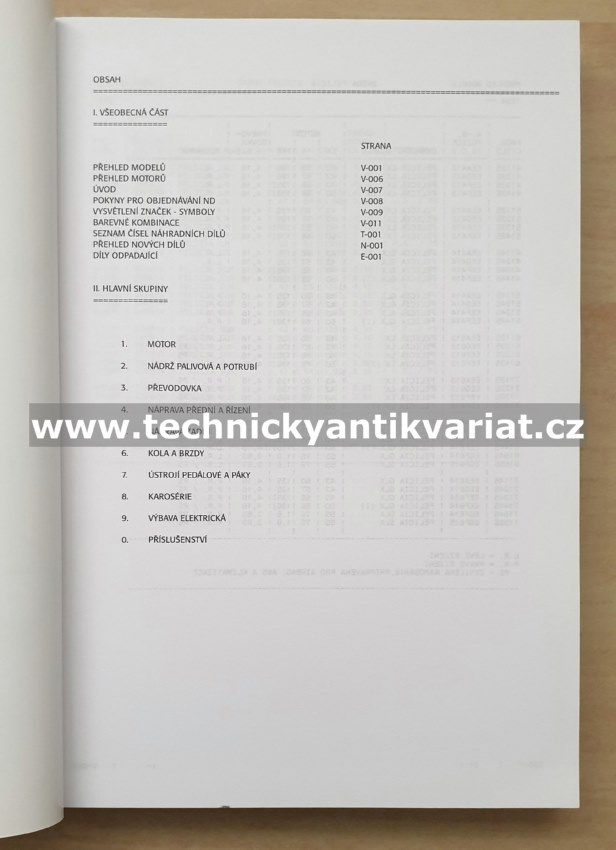 Škoda Felicia Combi - katalog dílů (1996)