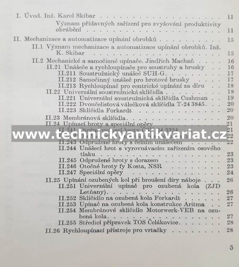 Přídavná zařízení obráběcích strojů - Karel Skibar (1966)