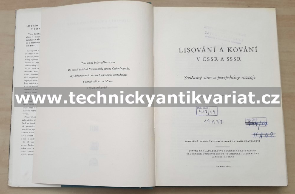 Lisování a kování v ČSSR a SSSR (1961)