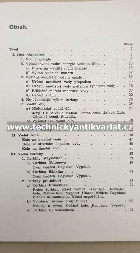 Vodní motory - Gustav Hájek (1947)
