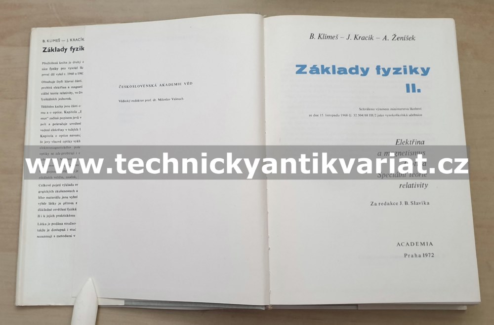 Základy fyziky II. - Klimeš, Kracík, Ženíšek (1972)