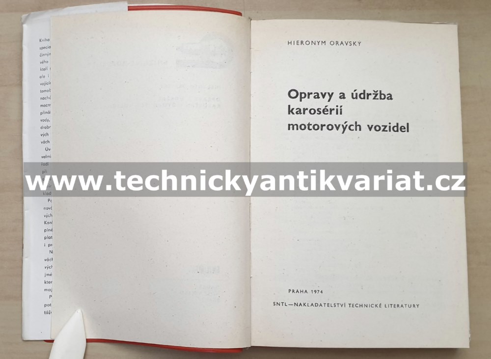 Opravy a údržba karoserií motorových vozidel - H. Oravský (1974)