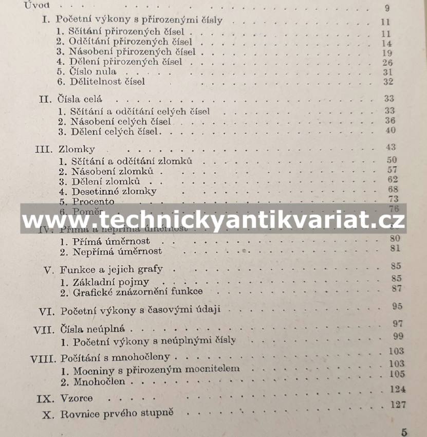 Matematika pro dělníky a mistry - Kunc, Jozífek (1963)