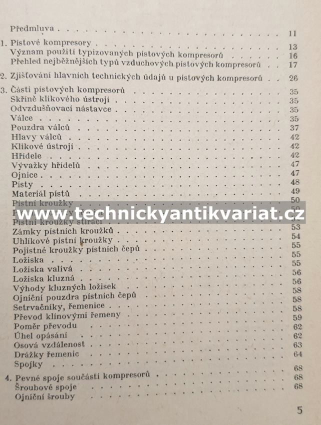 Údržba a opravy pístových a rotačních kompresorů - Novotný, Liška (1964)