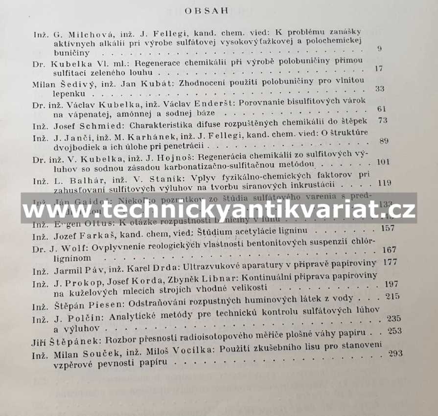 Sborník výzkumných prac z odboru celulozy a papiery (1959)