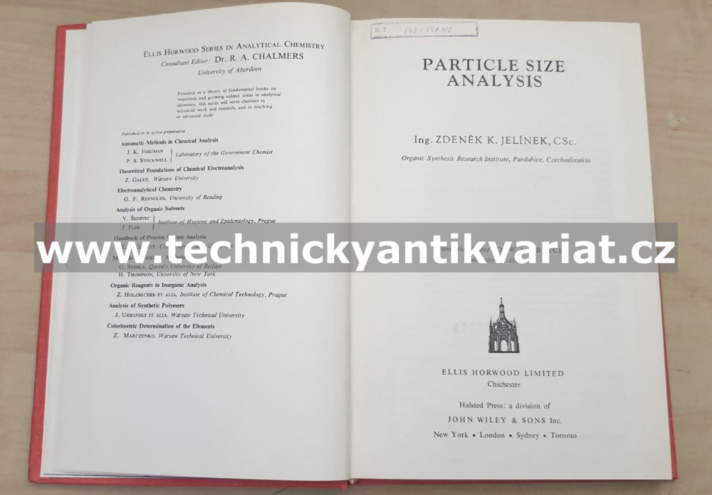 Particle size analysis - Z. Jelínek (1974)