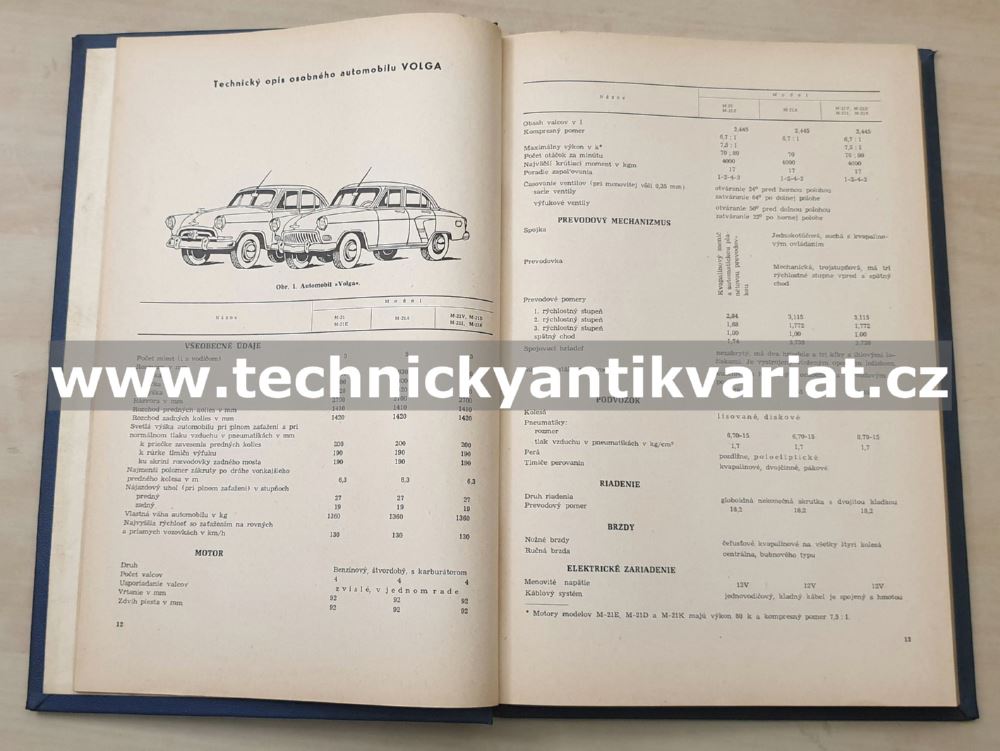 Volha M21 - katalog náhradních dílů (1961)