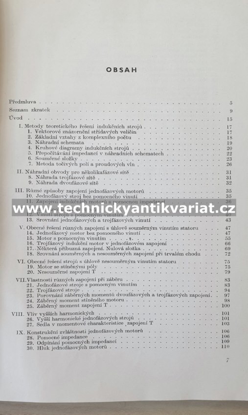 Jednofázové indukční motory - Jaroslav Štěpina (1957)