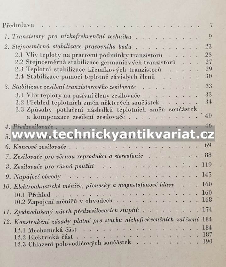 Nízkofrekvenční tranzistorová zapojení - Milan Syrovátko (1972)
