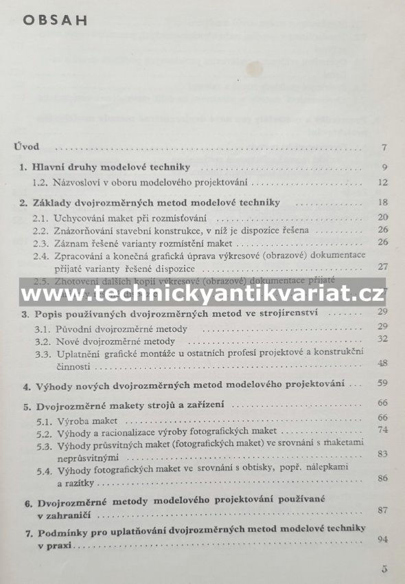 Dvojrozměrné metody modelové techniky - Josef Paulus (1968)