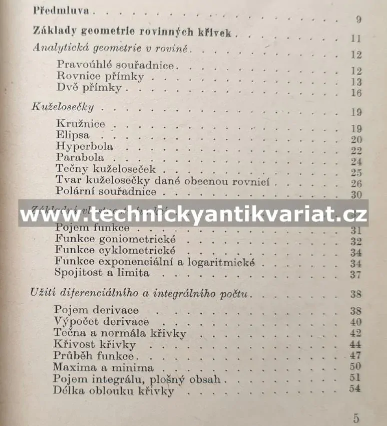 Technické křivky - Dvořák, Švec (1962)