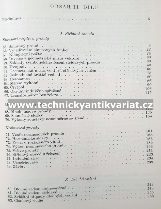 Základy elektrotechniky II. - Vladimír List (1958)