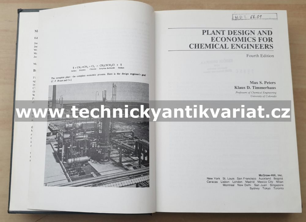 Plant design and economics for chemical engineers - Peters, Timmerhaus (1991)