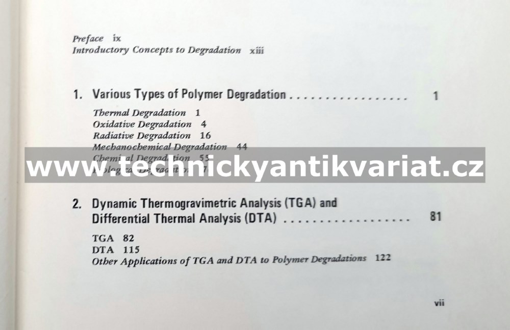 Elements of Polymer Degradation - Reich, Stivala (1971)