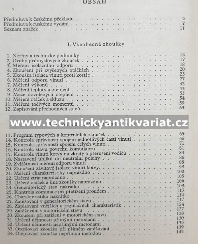 Zkoušení elektrických strojů - G.K. Žervé (1954)