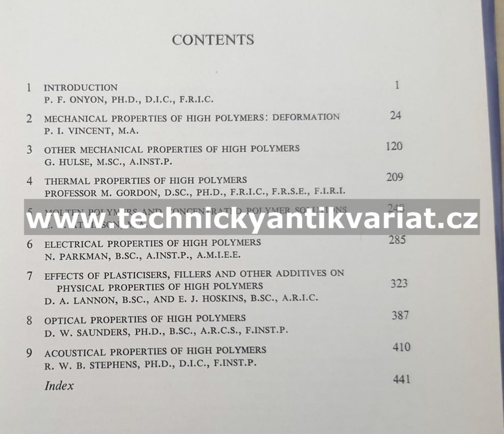 Physics of plastics - Ritchie (1965)