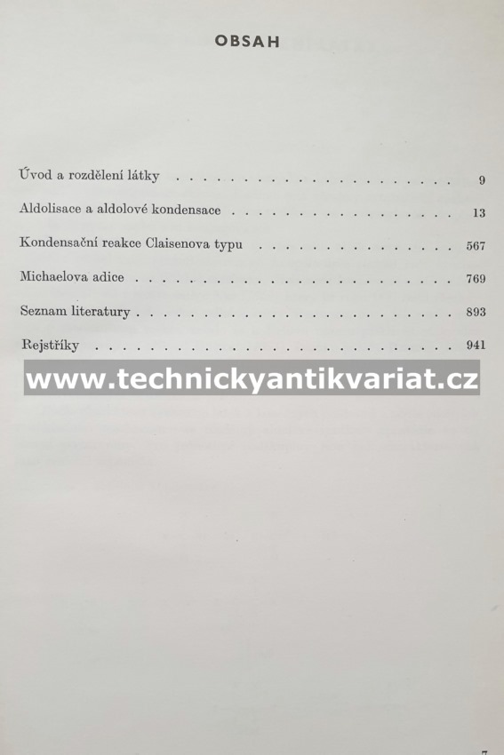 Preparativní reakce v organické chemii V. Aldolisace a příbuzné reakce - Plešek, Zobáčová