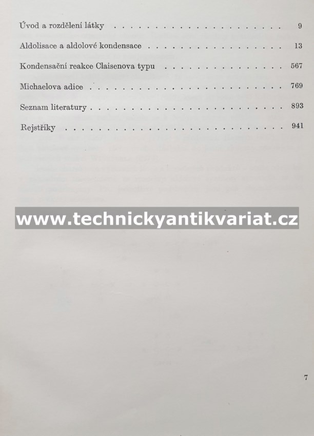 Preparativní reakce v organické chemii V. Aldolisace a příbuzné reakce - Plešek, Zobáčová