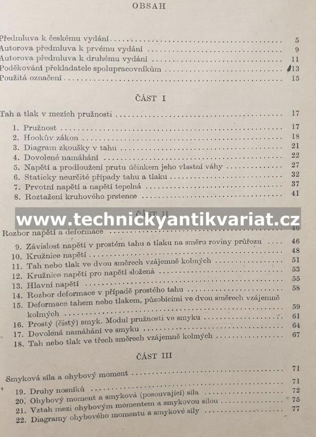 Pružnost a pevnost I.,II. - Š. Timošenko (1951)