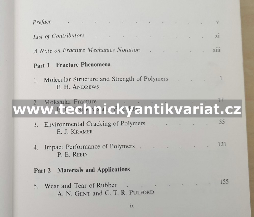 Developments in Polymer Fracture 1 - E.H.Andrews (1979)
