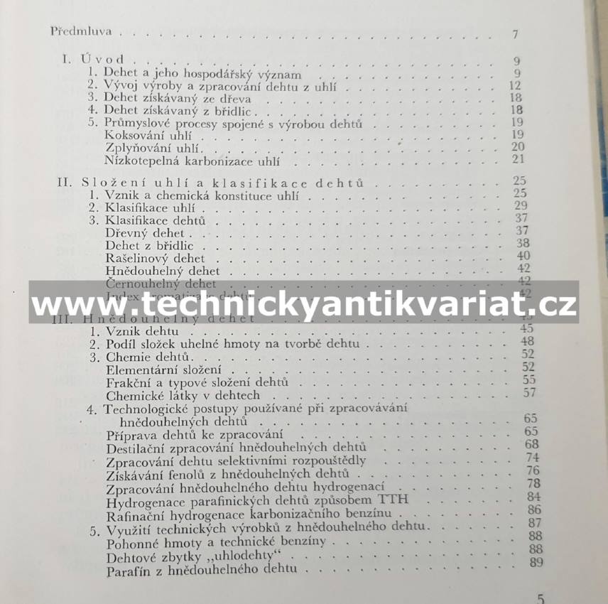 Dehet a jeho chemické zpracování - Vacek, Patera (1960)