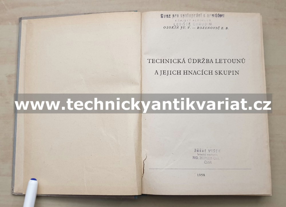 Technická údržba letounů a jejich hnacích skupin - Osokin, Rozenovič (1958)