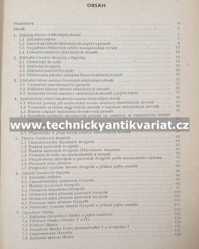 Praktické základy theorie elektrických lineárních obvodů - Hlavsa (1952)