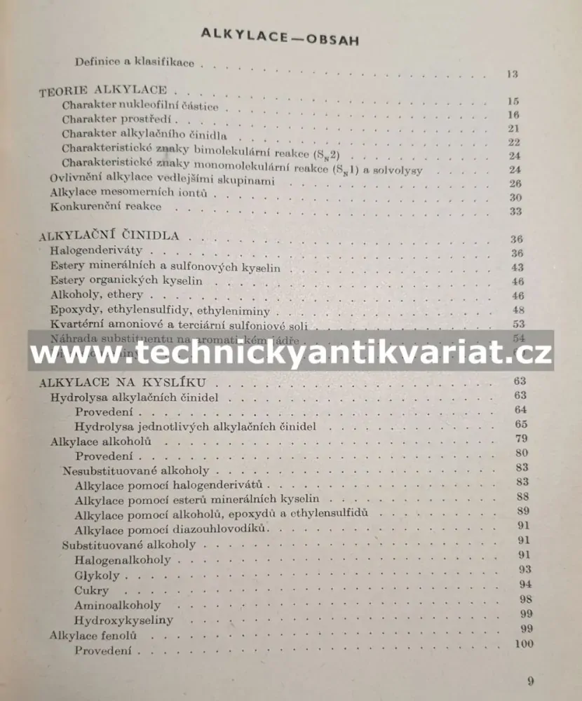 Preparativní reakce v organické chemii IV. Alkylace, funkční přeměny aldehydů, ketonů a karbonových kyselin - Ernest, Heřmánek, 1959)