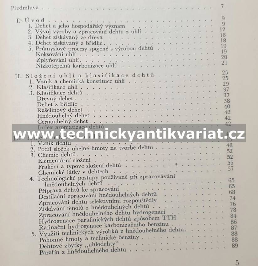 Dehet a jeho chemické zpracování - Vacek, Patera (1960)