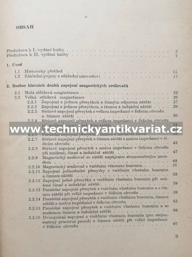Magnetické zesilovače - Gabler, Haškovec, Tománek (1961)