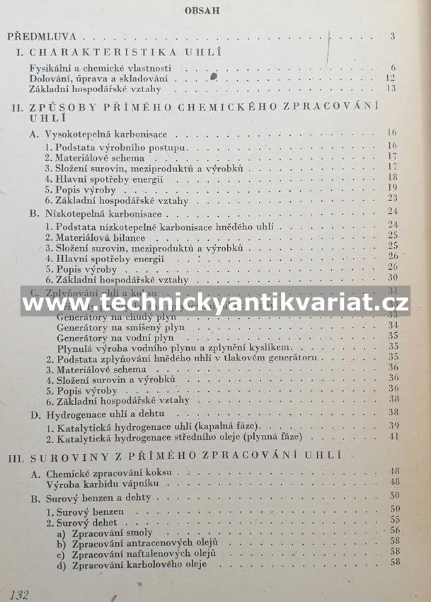 Uhlí jako chemická surovina - Štefan Krátký (1954)