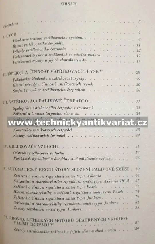 Vstřik lehkého paliva do válců leteckého motoru - B.P.Pokrovskij (1955)