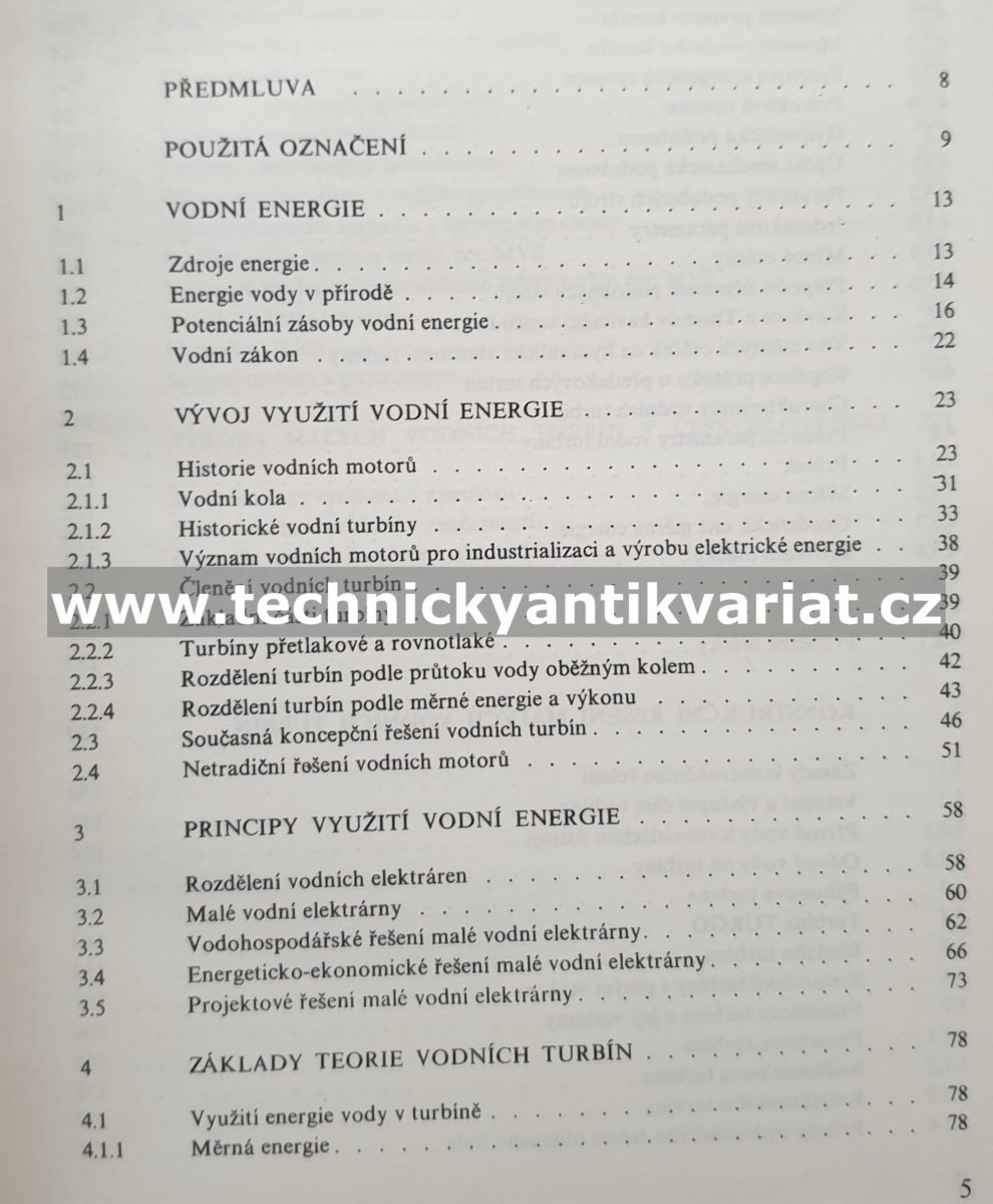 Malé vodní elektrárny 2 turbíny - Josef Bednář (1989)