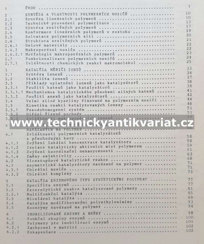 Polymerní katalyzátory 17 František Švec (1987)