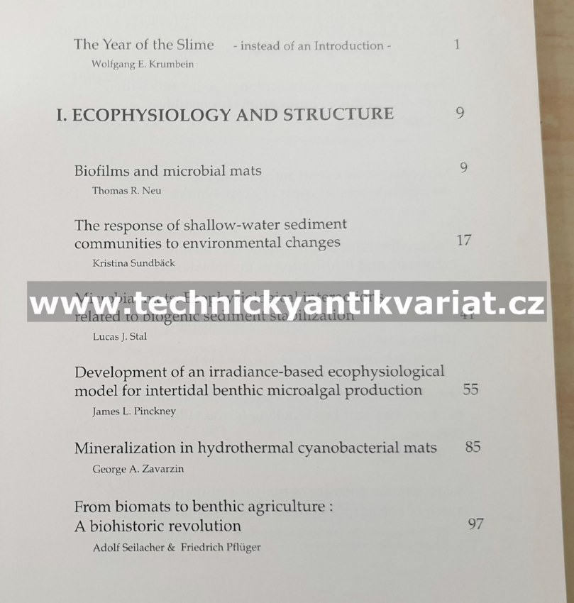 Biostabilization of Sediments - Krumbein, Paterson, Stal (1994)
