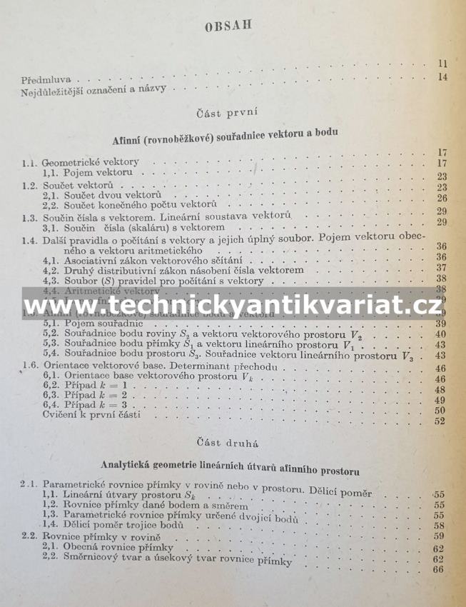 Analytická geometrie - Jiří Klapka (1960)