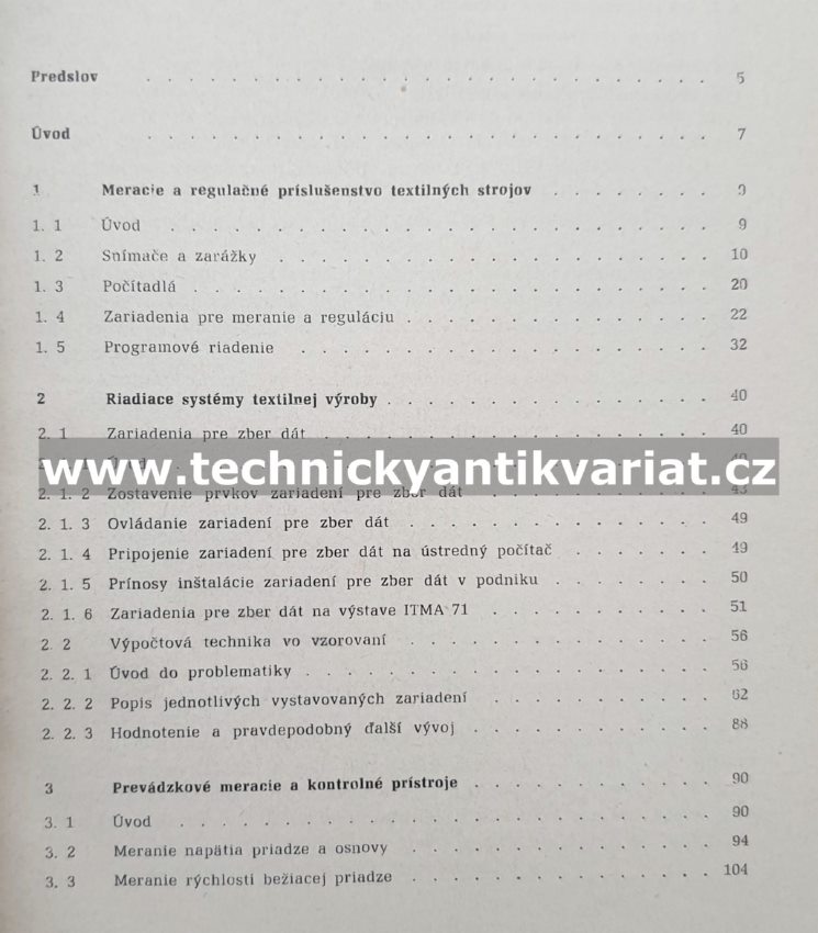 ITMA 71 Paříž Meracia a regulačná technika (1974)