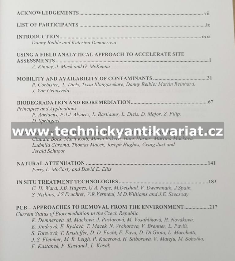Innovative Approaches to the On-Site Assessment and Remediation of Contaminated Sites - Danny ReibleKaterina Demnerova (2002)