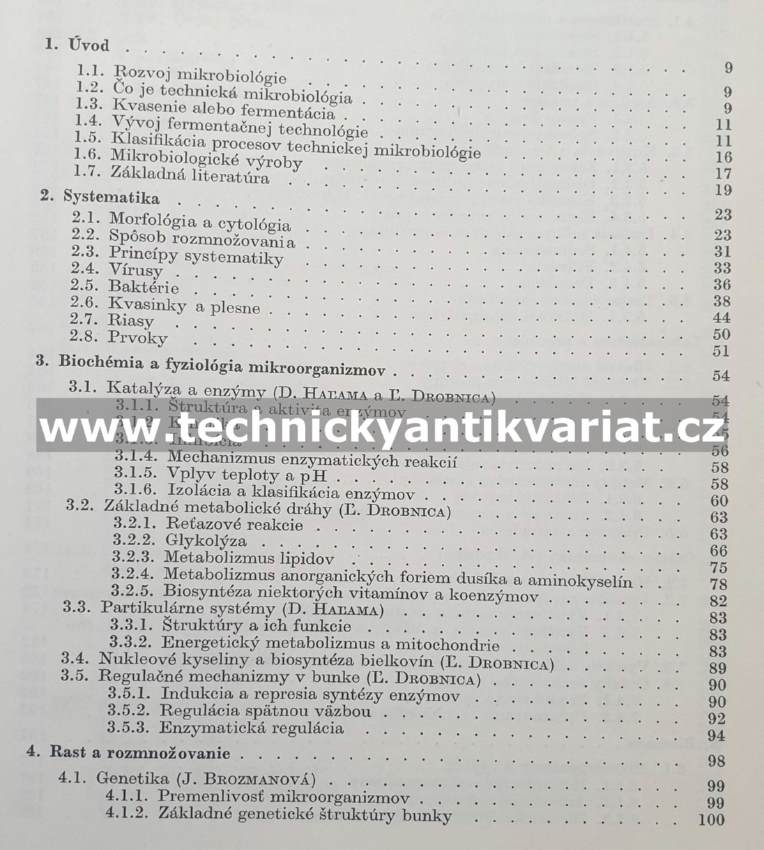 Technická mikrobiologia - D. Halama (1967)