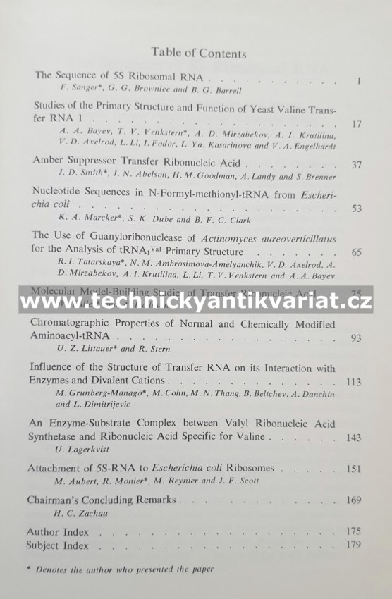 Structure and Function of Transfer RNA and 5S-RNA - Zachau (1968)