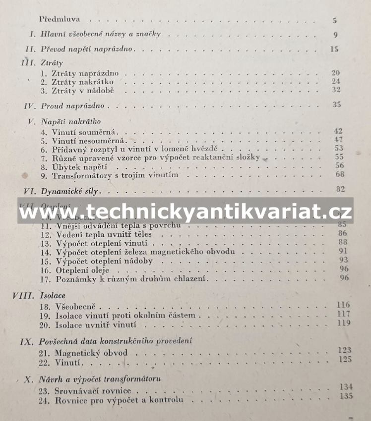 Výpočty transformátorů - František Pešák (1955)